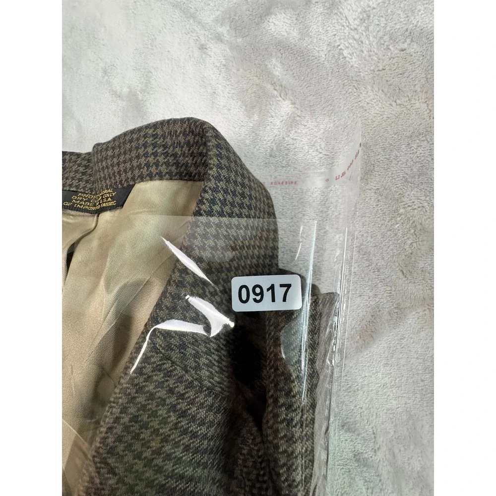Vintage Corbin LTD Mens Houndstooth Blazer Jacket‎ 2 Button Professional